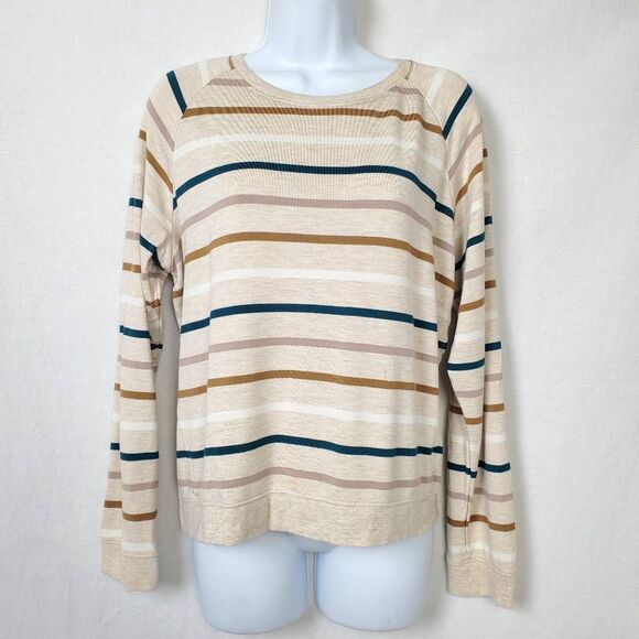 Thread & Supply Striped Long Sleeve Top Small - Picture 1 of 7